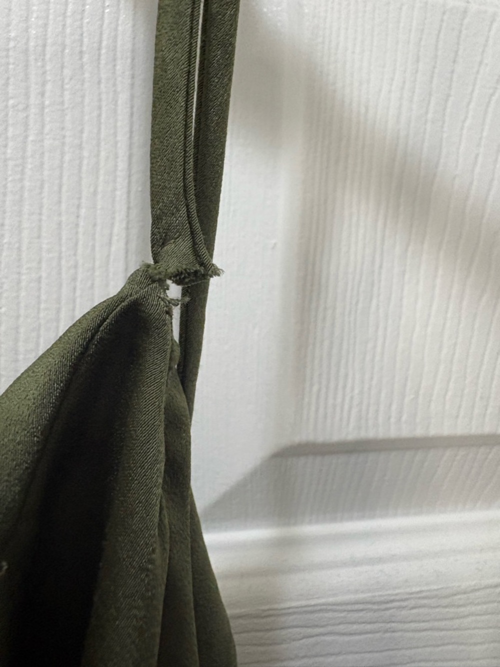 Astr Olive Slip Midi Dress with Side Thigh Slit - Picture 5 of 6